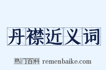 丹襟近义词是什么意思的图片